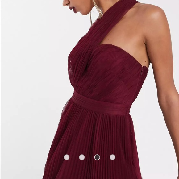 ASOS DESIGN one shoulder tulle maxi dress - Picture 2 of 4